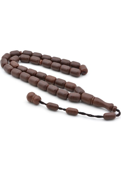 Sistemli Fıçı Kesim Kahverengi Fiber Tesbih