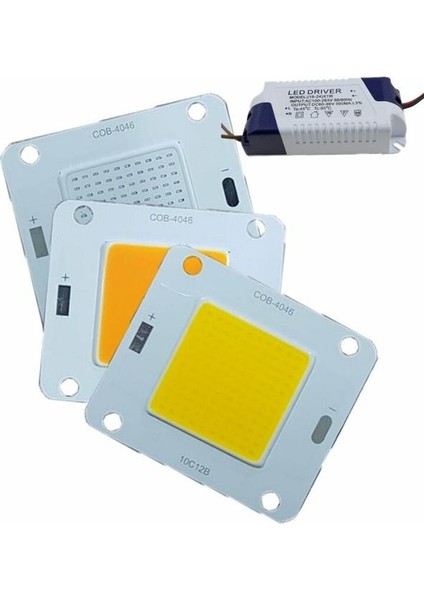 50W Cob LED Projektör Ledi Driver Dahil 50 Watt Cob LED Yeşil
