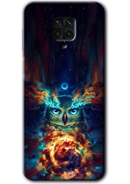 Xiaomi Redmi Note 9s Kılıf Baskılı Kapak - Ballı Baykuş +Tam Kaplayan Mat Seramik
