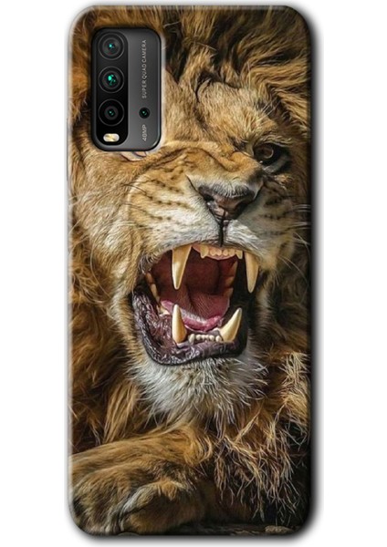 Xiaomi Redmi 9t Kılıf Baskılı Kapak - Lion King +Tam Kaplayan Mat Seramik