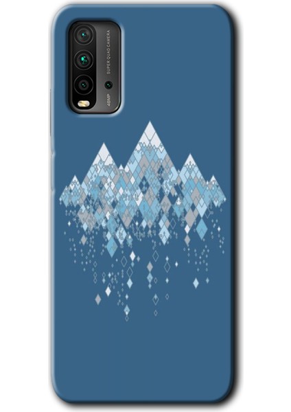 Xiaomi Redmi 9t Kılıf Baskılı Kapak - Iceberg +Tam Kaplayan Mat Seramik
