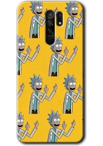 Xiaomi Redmi 9 Kılıf Baskılı Kapak - Rick Felsefesi +Tam Kaplayan Mat Seramik
