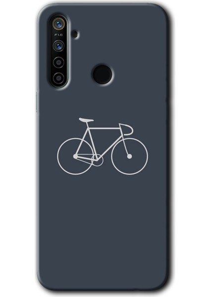 Realme 5i Kılıf Baskılı Kapak - Bike +Tam Kaplayan Mat Seramik