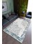 Salon Halısı Modern Lacivert Gri Yolluk Kaymaz Yuvarlak Oval Kesme Ince Yıkanabilir Halı 1