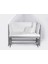 Gri 60X120 Lüks Anne Yanı Sallanır Ahşap Beşik 4