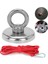 Güçlü Halkalı Neodyum Pot Mıknatıs 42MM Çap, Kanca Kurtarma Mıknatısı Magnet Fishing + 15 M Halat 2