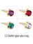 Gold Assorted Birthstars (080)12LI Küpe 1