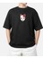 Wedday Siyah Kamado Tanjiro Maskesi Oversize Pamuklu T-Shirt Wed 1