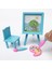 Dollhouse Mini Çizim Tahtası 1/12 Bjd Bebek Dekor Aksesuarları Yaratıcı Oyuncak 3