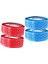 4x Golf Kavrama Sarma Bantları Yeni Repenping Çözümü Pu Slip Wrap Bant Kırmızı ve Mavi (Yurt Dışından) 1
