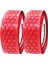 4x Golf Kavrama Sarma Bantları Yeni Repenping Çözümü Pu Slip Wrap Bant Kırmızı ve Beyaz (Yurt Dışından) 2