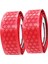 4x Golf Kavrama Sarma Bantları Yeni Repenping Çözümü Pu Slip Wrap Bant Kırmızı ve Beyaz (Yurt Dışından) 4