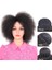 Guangdong Spirit Siyah Sentetik Peruk Yüksek Tature Fiber Sapıkça Kıvırcık Afro Peruk Kısa 6 Inç Kabarık Rulo Peruk Afrika Peruk Tarzı Genişletmek Için Salon  (Yurt Dışından) 4