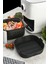 Silikon Pişirme Kalıbı Hava Fritözü Kalıbı Airfryer Aksesuar Tüm Fritözlere Uyumlu Siyah 6