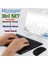 Tcl Nxtpaper 10S Için Touchpad Bluetooth Klavye 24 cm (Tr Sticker) + Bluetooth Mouse + Stand - AL2766 2
