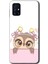 Samsung Galaxy M31S Kılıf Baskılı Kapak - Sevimli Baykuş +Tam Kaplayan Mat Seramik 1