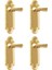 4 Adet Bebek Evi Minyatür Alaşım Kapı Kolları 1/12 Bebek Ev Aksesuarları (Yurt Dışından) 2
