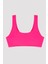 Parlak Pembe Kız Çocuk Cool Neon Halter Bikini Set 2