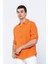 Erkek Regular Fit Keten Uzun Kollu ve Katlama Kollu Gömlek 4