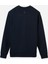 Sweatshirt %100 Organik Pamuk Bisiklet Yaka 3 Iplik Kalın Kumaş Basic Lacivert Kadın 2