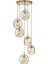 Avonnı AV-60291-6ET Eskitme Kaplama Modern Avize E14 Metal Cam 40CM 1