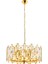 Avonnı AV-60303-S50 Sarı Kaplama Klasik Avize E14 Metal Kristal 50CM 1