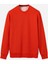 Sweatshirt %100 Organik Pamuk Bisiklet Yaka 3 Iplik Kalın Kumaş Basic Turuncu Erkek 1
