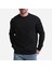 Sweatshirt %100 Organik Pamuk Bisiklet Yaka 3 Iplik Kalın Kumaş Basic Siyah Erkek 5