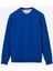 Sweatshirt %100 Organik Pamuk Bisiklet Yaka 3 Iplik Kalın Kumaş Basic Lacivert Erkek 1