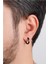 Unisex Cerrahi Çelik Siyah Renk 12 mm Halka Küpe 2