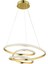 Modern Elegance Günışığı Power Led'li Gold Sarı Sarkıt Avize 2