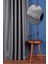Taç Gri Keten Karartma Blackout Fon Perde, 1/3 Sık Pile, Tek Kanat, 50 x 260 cm 1