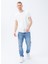 Bisiklet Yaka Düz Koyu Beyaz Unisex T-Shirt Stars 2
