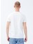 Bisiklet Yaka Düz Koyu Beyaz Unisex T-Shirt Stars 4