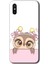 Xiaomi Redmi 9A Kılıf Baskılı Kapak - Sevimli Baykuş +Tam Kaplayan Mat Seramik 1