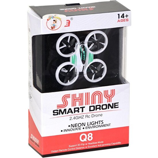 Gepettoys Q8 Mini Işıklı Neon Drone -Gepettoys
