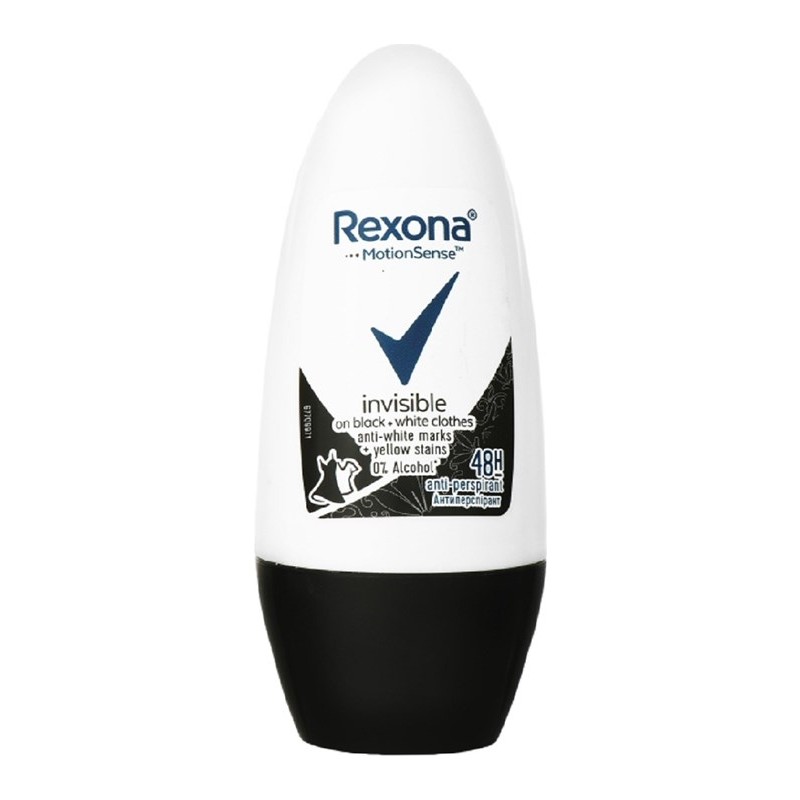 Rexona Roll On Invisible Black & White 50 Ml