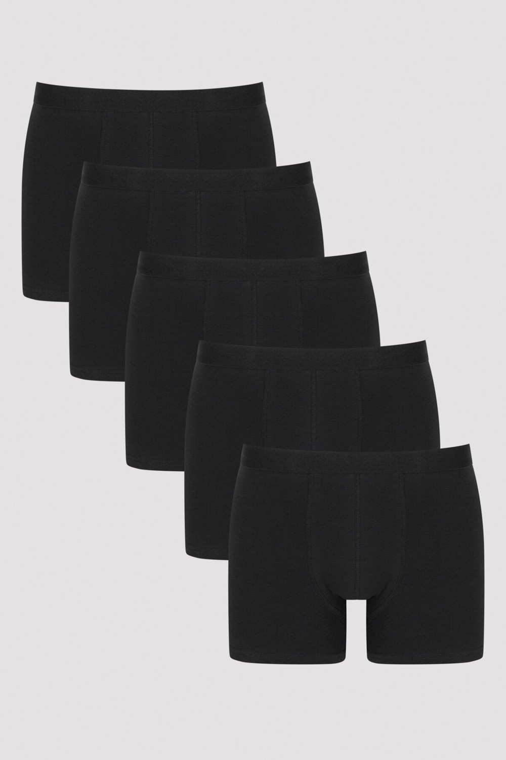 Penti Erkek Pamuklu Basic Black 5li Boxer