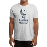 Fizello Ramadan Mubarak Beyaz Spor Tişört