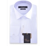 Baggi  Slim Fit Klasik Yaka Düz Gömlek Beyaz