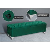 Gazzini Furniture Vetra Chester Model Mavi Sandıklı Puf&bench Takımı&koltuk&tabure-Pofuduk Yatak Odası &teddy Oturma