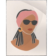 SHOP365 Yaz Modası Kadın Pastel Renkler Modern Poster P-000542