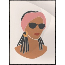 SHOP365 Yaz Modası Kadın Pastel Renkler Modern Poster P-000543