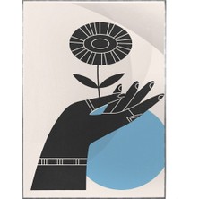 SHOP365 El ve Doğa Illüstrasyon Tasarım Modern Sanat Tuval Poster P-000780