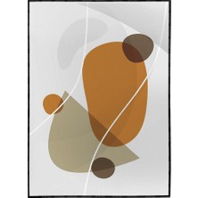 SHOP365 Yapraklar ve Şekiller Modern Poster P-001080