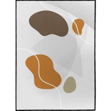 SHOP365 Yapraklar ve Şekiller Modern Poster P-001082