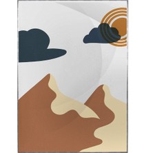 SHOP365 Ay Güneş ve Toprak Renkleri Modern Poster P-001391