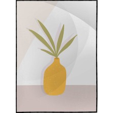 SHOP365 Yapraklar ve Şekiller Karışık Renkler Modern Poster P-000958