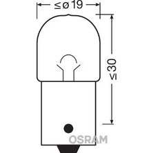 Osram 5007 R5W 67 Park Ampul 12V 5W 10 Adet