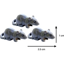 LEGO Orijinal Parçalar - Kahverengi Fare Figürü (3 Adet)